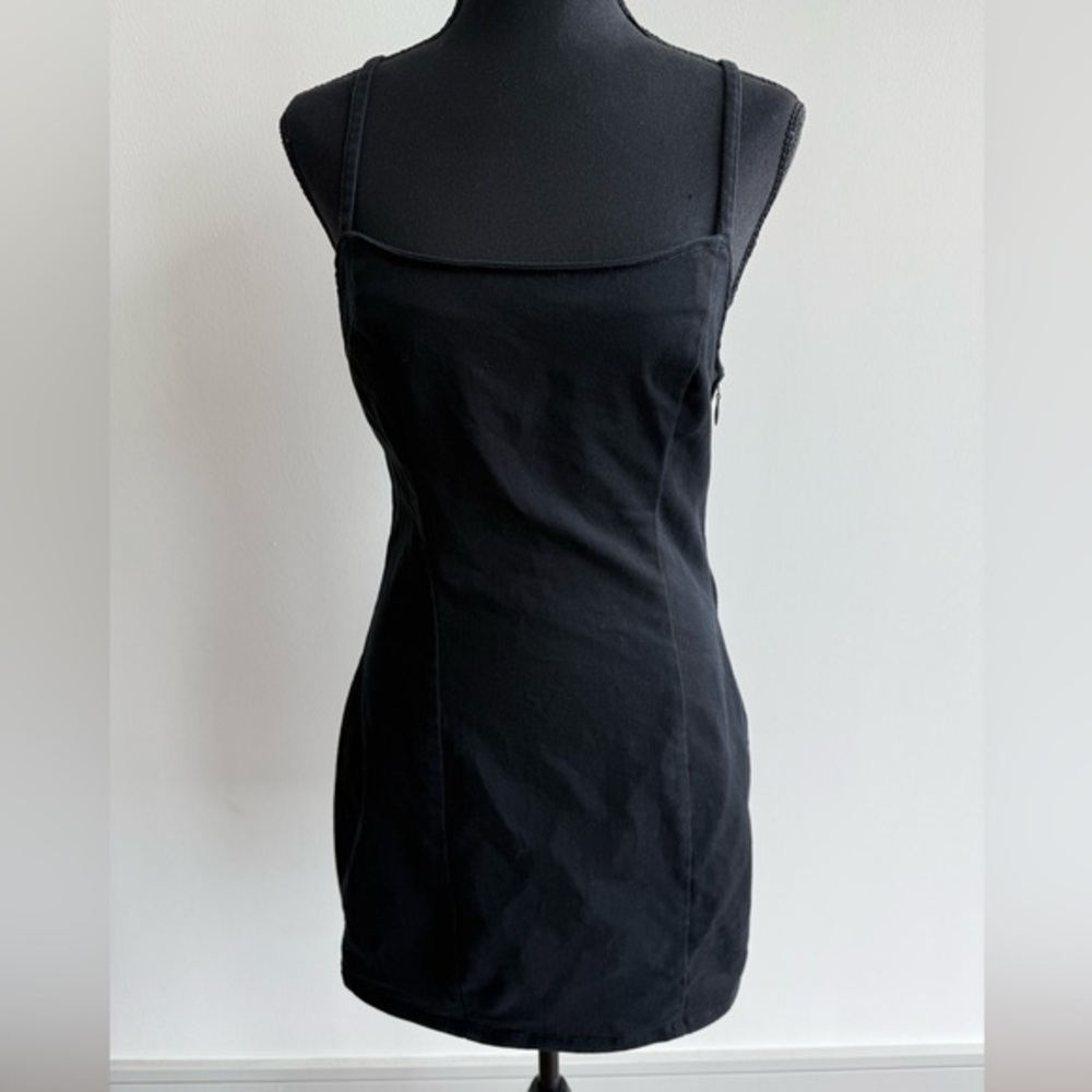 H&M Denim Black Mini Dress